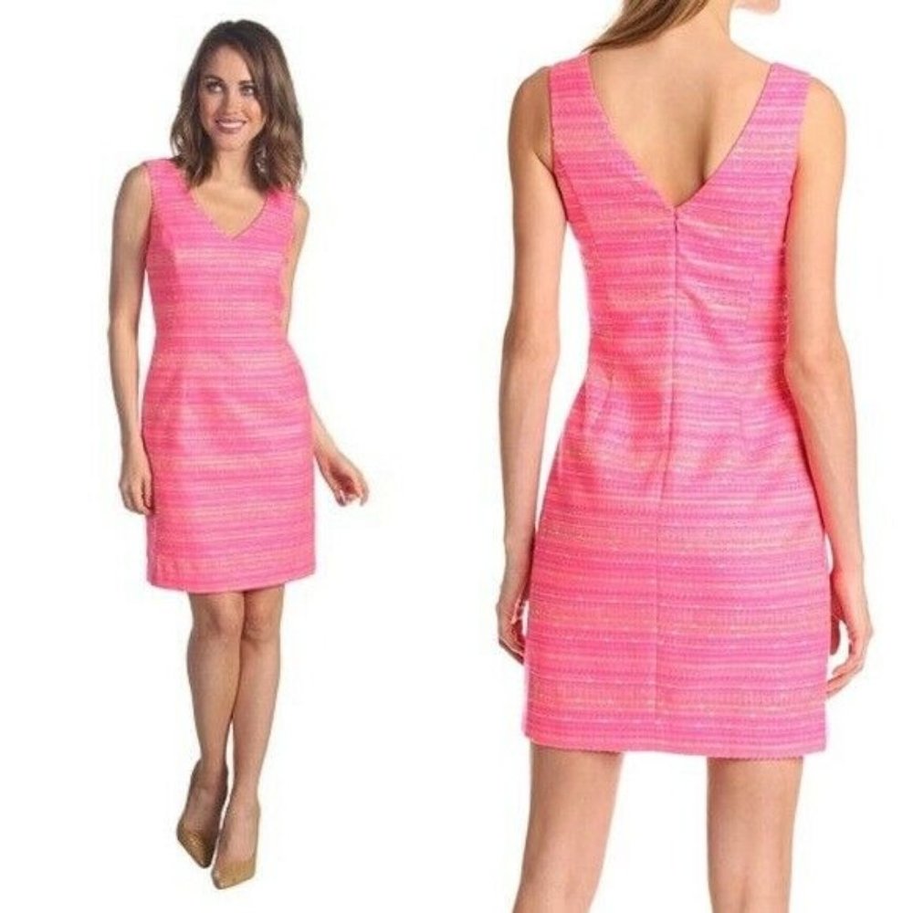 Lilly Pulitzer Laidley Dress Neon Pink Size 4